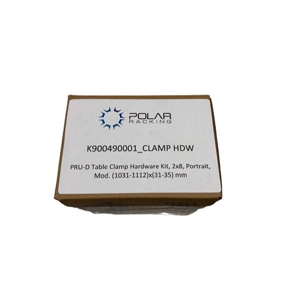 Polar Racking Core Flex Table Clamp Hardware kit for 31-35mm Module Height